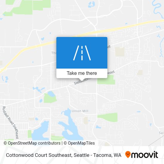 Cottonwood Court Southeast map