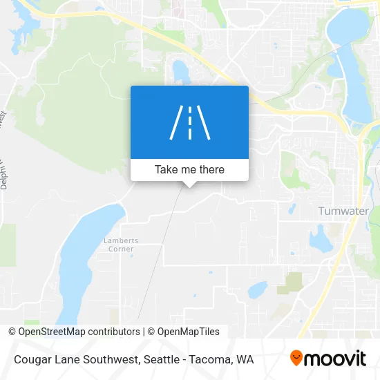 Cougar Lane Southwest map