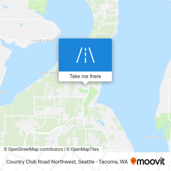 Country Club Road Northwest map