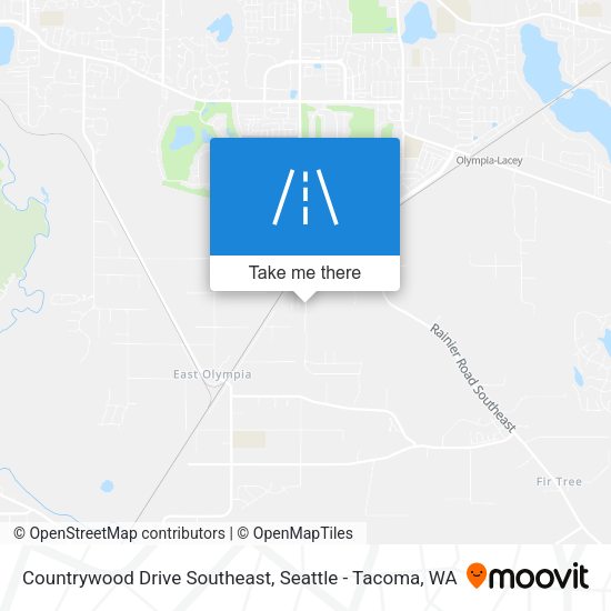 Mapa de Countrywood Drive Southeast
