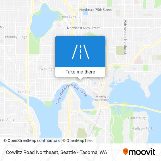 Cowlitz Road Northeast map