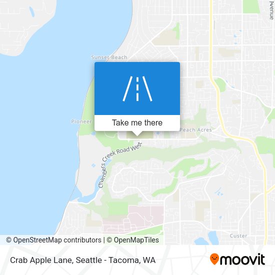 Crab Apple Lane map