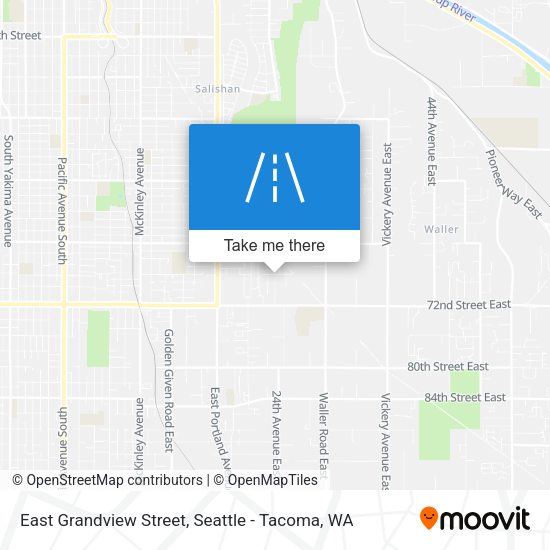 East Grandview Street map
