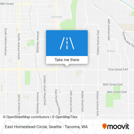 East Homestead Circle map