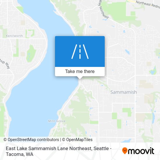 Mapa de East Lake Sammamish Lane Northeast