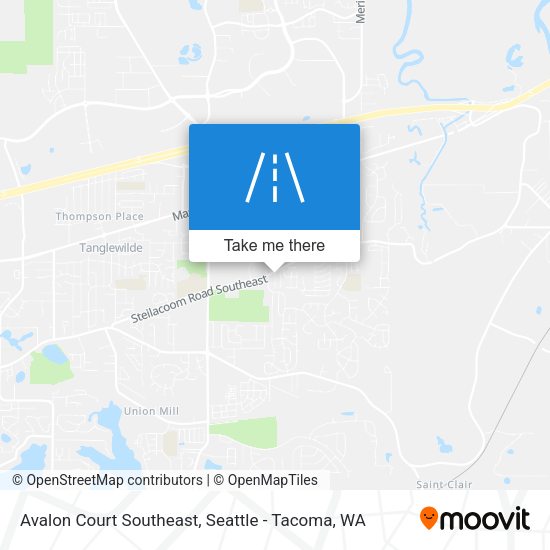 Avalon Court Southeast map