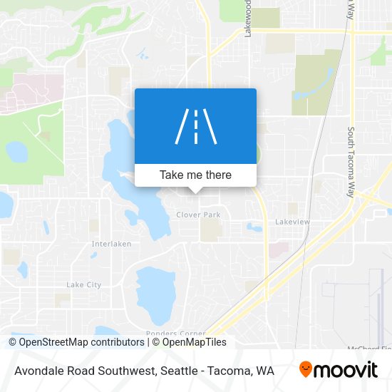 Mapa de Avondale Road Southwest