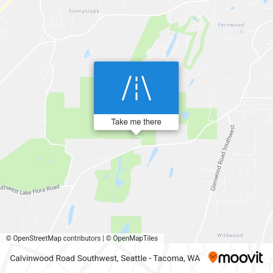 Calvinwood Road Southwest map