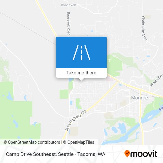 Camp Drive Southeast map