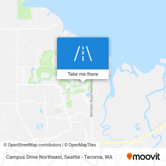Campus Drive Northeast map
