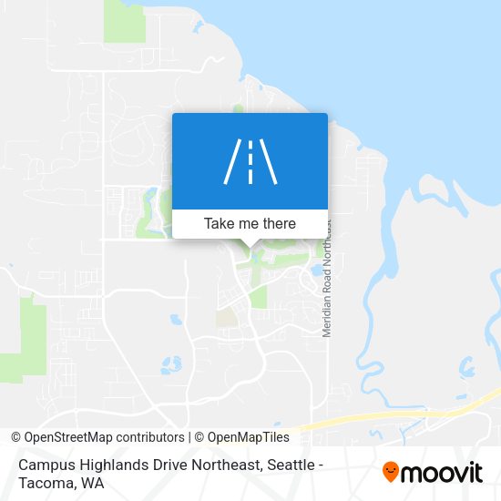 Mapa de Campus Highlands Drive Northeast