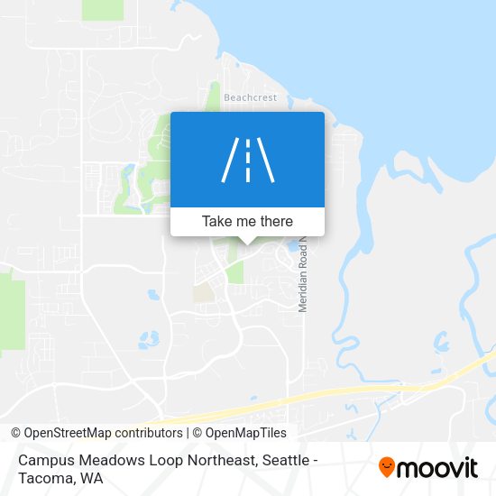 Mapa de Campus Meadows Loop Northeast