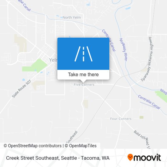 Creek Street Southeast map