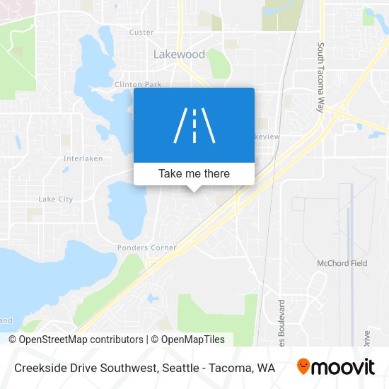 Mapa de Creekside Drive Southwest