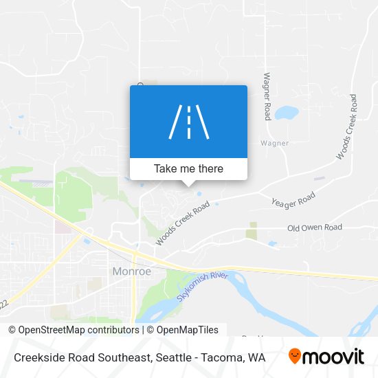 Mapa de Creekside Road Southeast