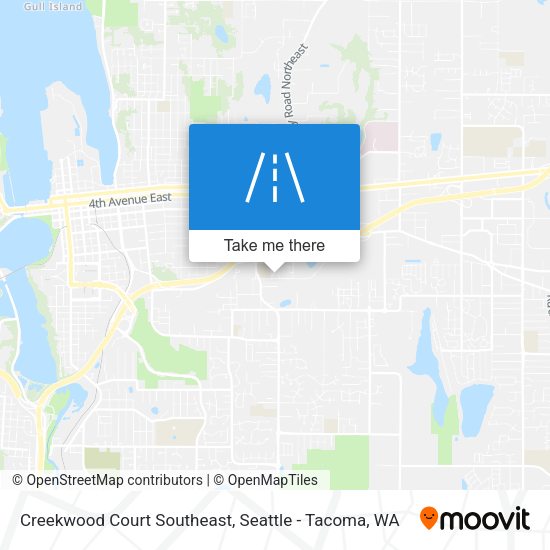 Creekwood Court Southeast map
