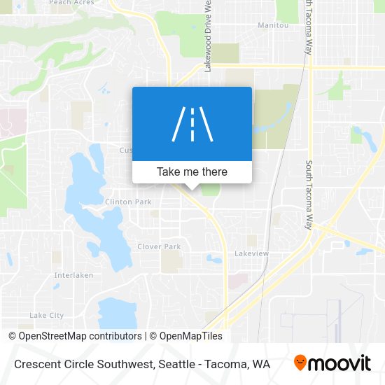 Crescent Circle Southwest map