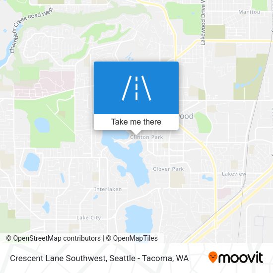 Mapa de Crescent Lane Southwest