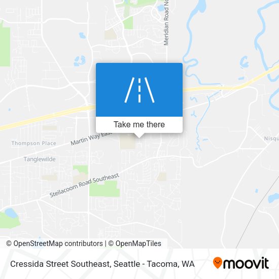 Cressida Street Southeast map