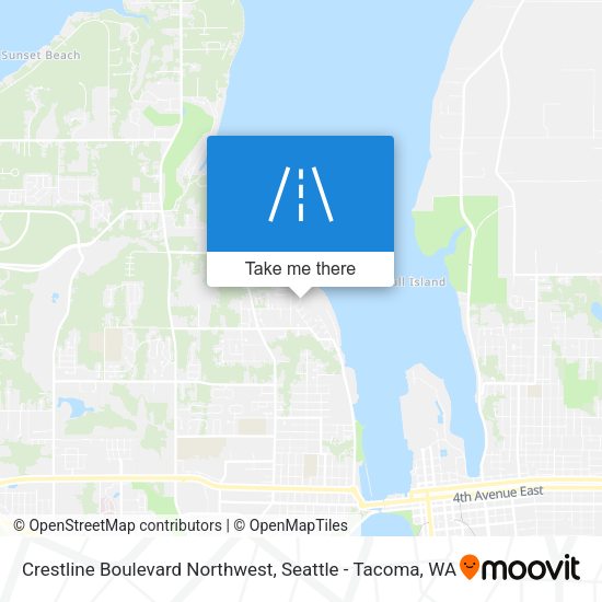 Mapa de Crestline Boulevard Northwest