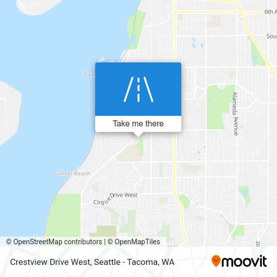 Mapa de Crestview Drive West
