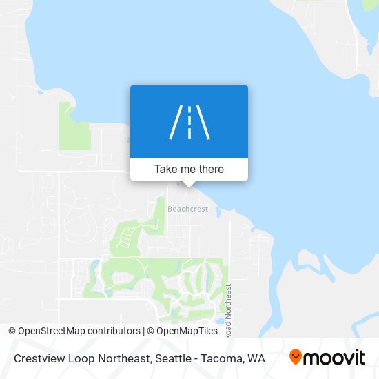 Crestview Loop Northeast map