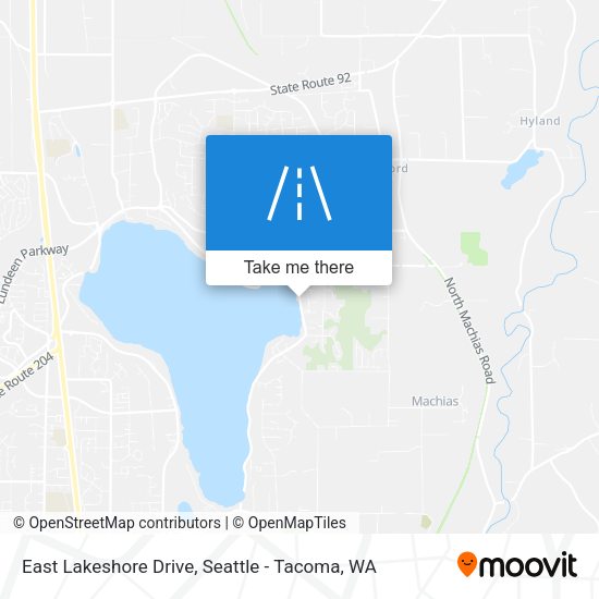 East Lakeshore Drive map