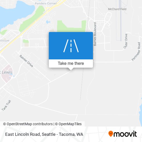 Mapa de East Lincoln Road
