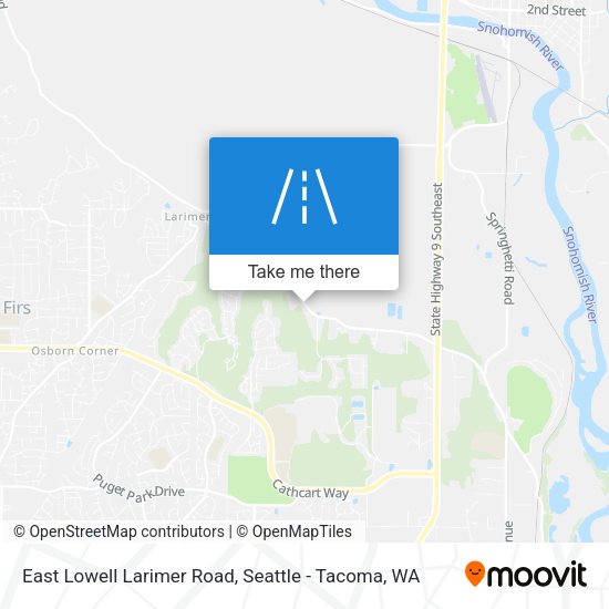 East Lowell Larimer Road map