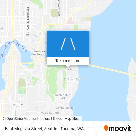 East Mcgilvra Street map