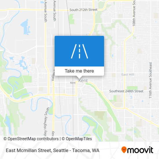 East Mcmillan Street map