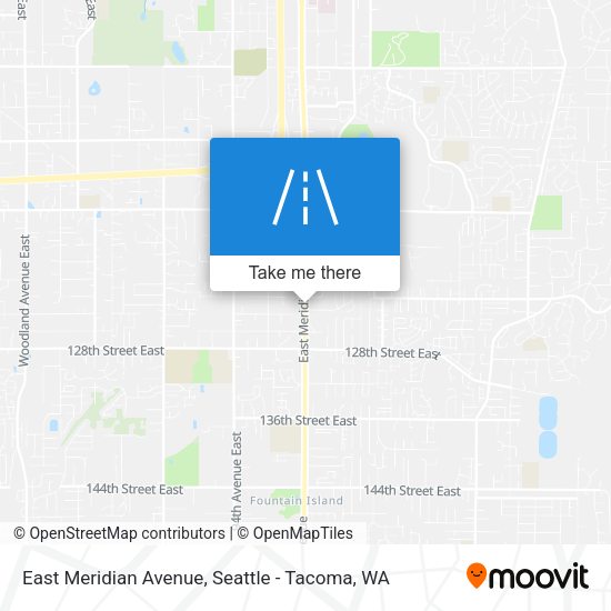 East Meridian Avenue map