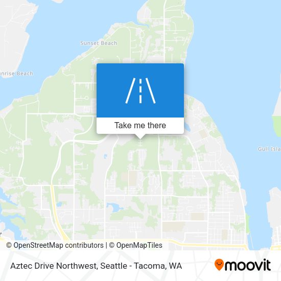 Aztec Drive Northwest map