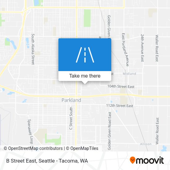 Mapa de B Street East