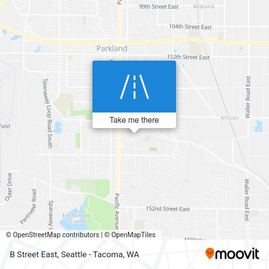 Mapa de B Street East