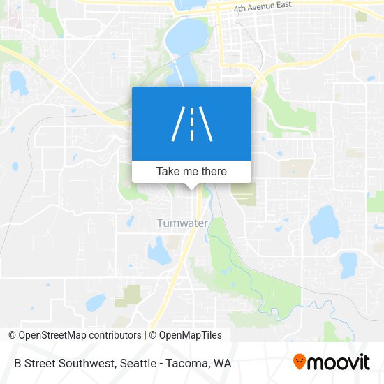 B Street Southwest map
