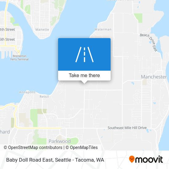 Baby Doll Road East map