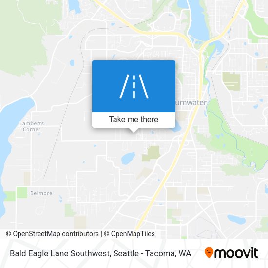 Bald Eagle Lane Southwest map