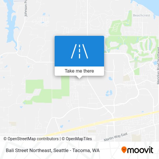 Mapa de Bali Street Northeast