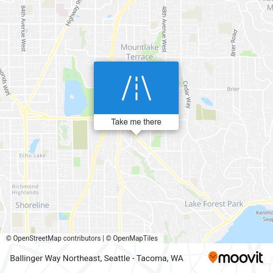 Ballinger Way Northeast map