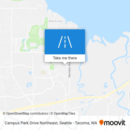 Campus Park Drive Northeast map