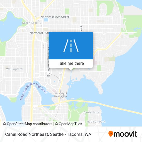 Canal Road Northeast map