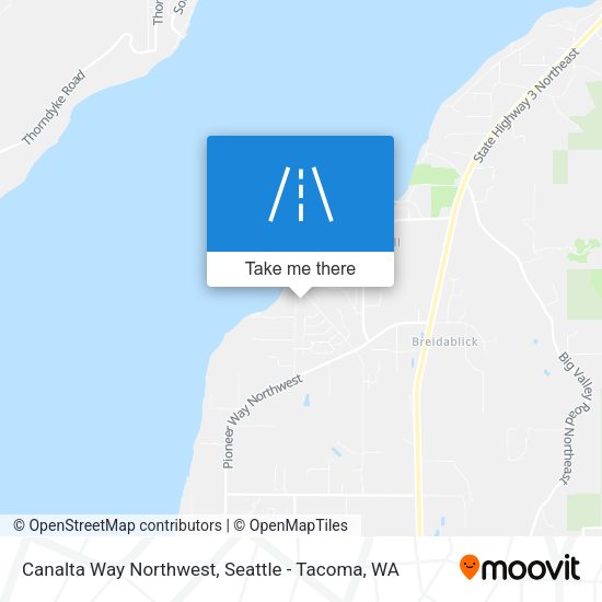 Canalta Way Northwest map