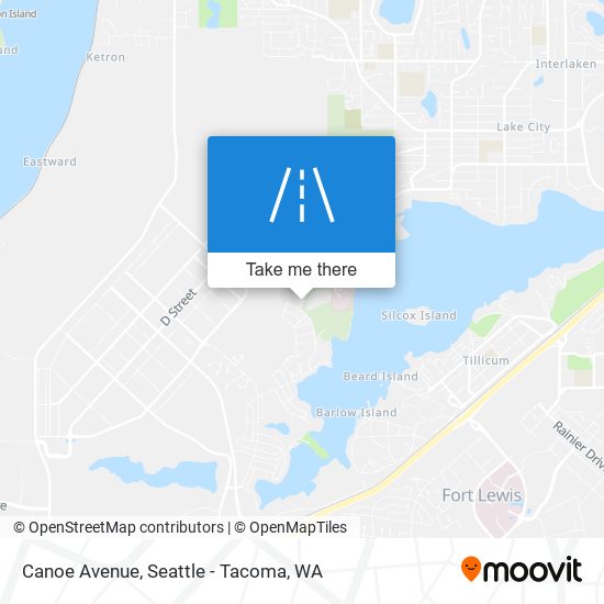 Canoe Avenue map