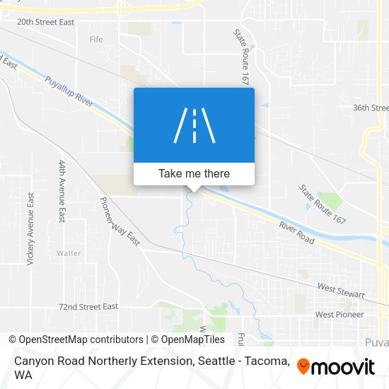 Mapa de Canyon Road Northerly Extension