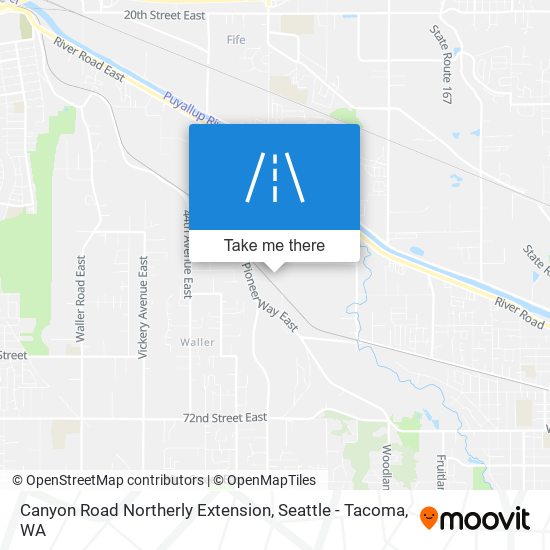Canyon Road Northerly Extension map