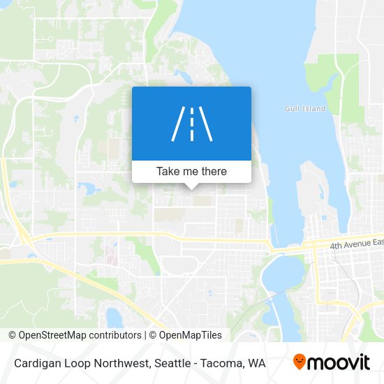 Mapa de Cardigan Loop Northwest