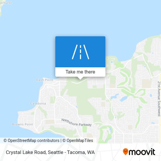 Crystal Lake Road map