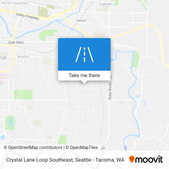 Crystal Lane Loop Southeast map