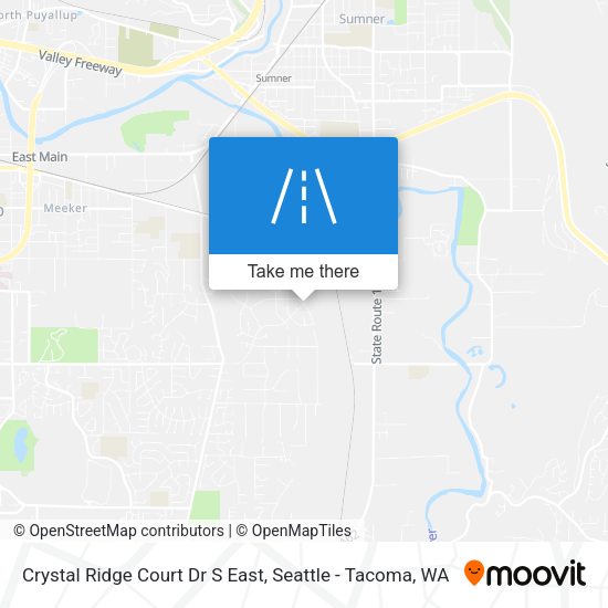 Crystal Ridge Court Dr S East map